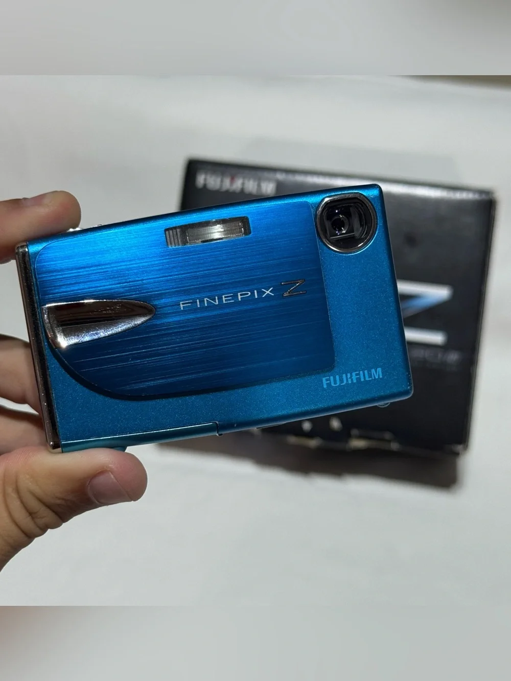 FUJIFILM FinePix Z20fd Blue 10.0MP 3x Digital Camera CIB Tested + Working EUC!!